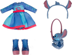 BFF de Cry Babies Disney Stitch, BFF Fashion Doll im Stitch-Outfit zum An- und Ausziehen, incluidos accesorios de peinado, juegos y regalos para niños de 3 años