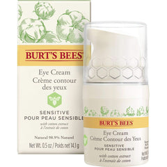 Burt'S Bees Cremă de ochi naturală pentru piele sensibilă cu extract de bumbac, 14 g Cosmetice si Infrumusetare Naty Shop