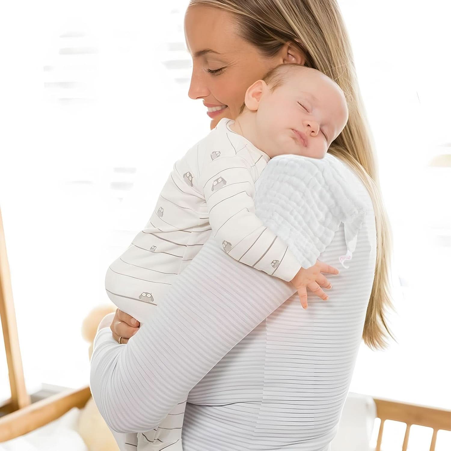 EXTSUD toallitas bebe, pack de 10 toallitas bebe muselina Madre e Niño Naty Shop