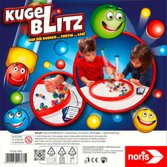 Noris 606064480 Kugelblitz, el juego de acción ultrarrápido con efecto de aprendizaje en varias variantes de juego, a partir de 4 años