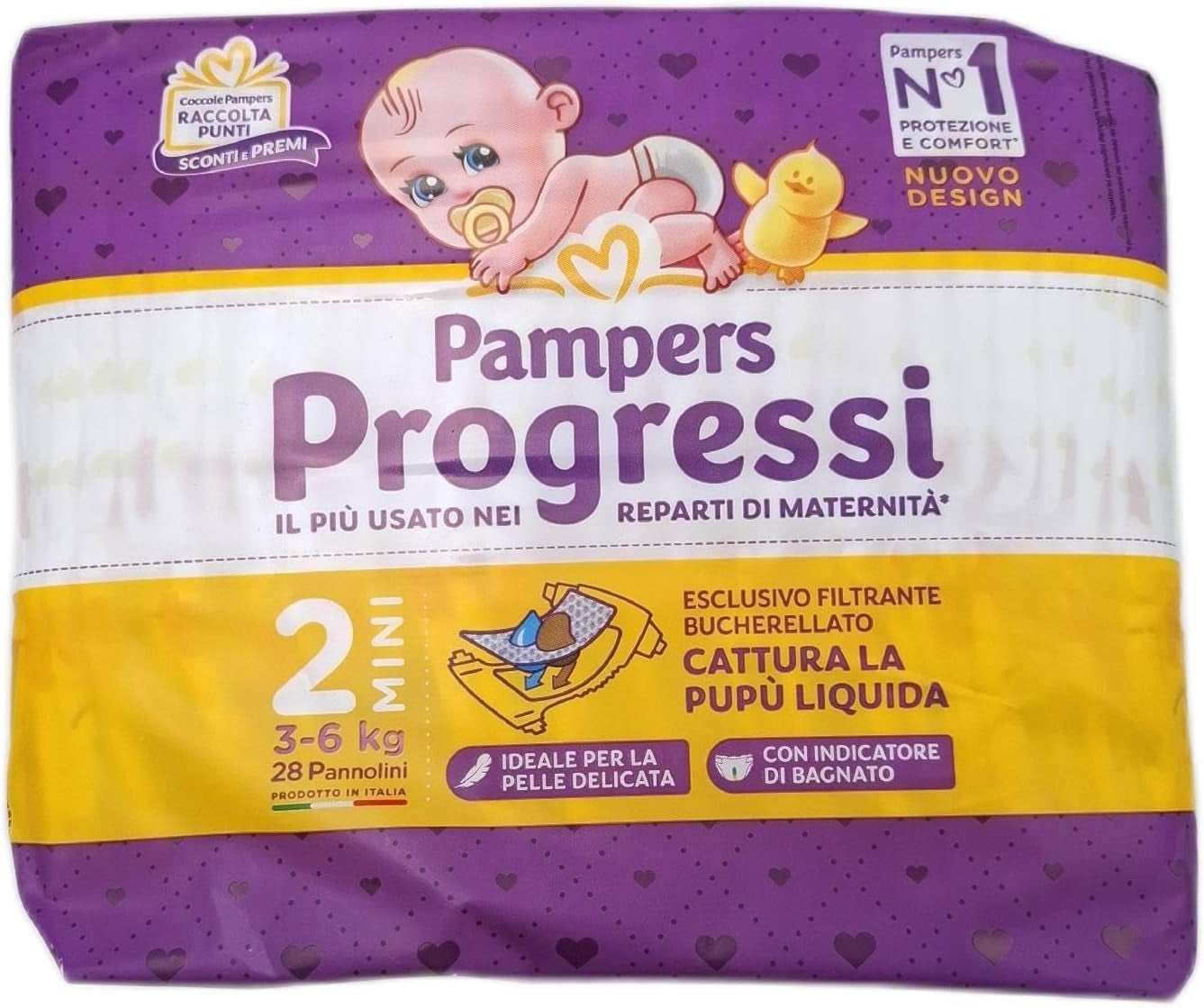 Pañales Pampers Progressi Maxi + 500 puntos de abrazo extra, talla 4 (7 – 18 kg), 126 pañales (talla estándar)