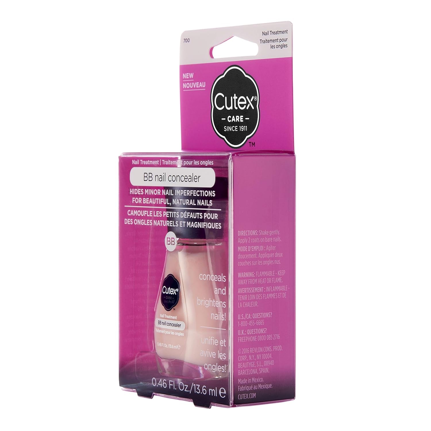 BB Nail Corrector e iluminador Aceite de semilla de grosella negra y polvo de seda 13,6 ml