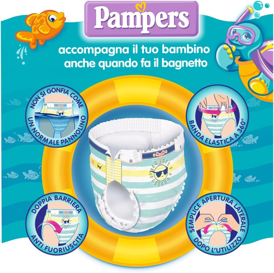 Pampers Il Costumi, 12 piezas, talla 3 (6-11 kg)