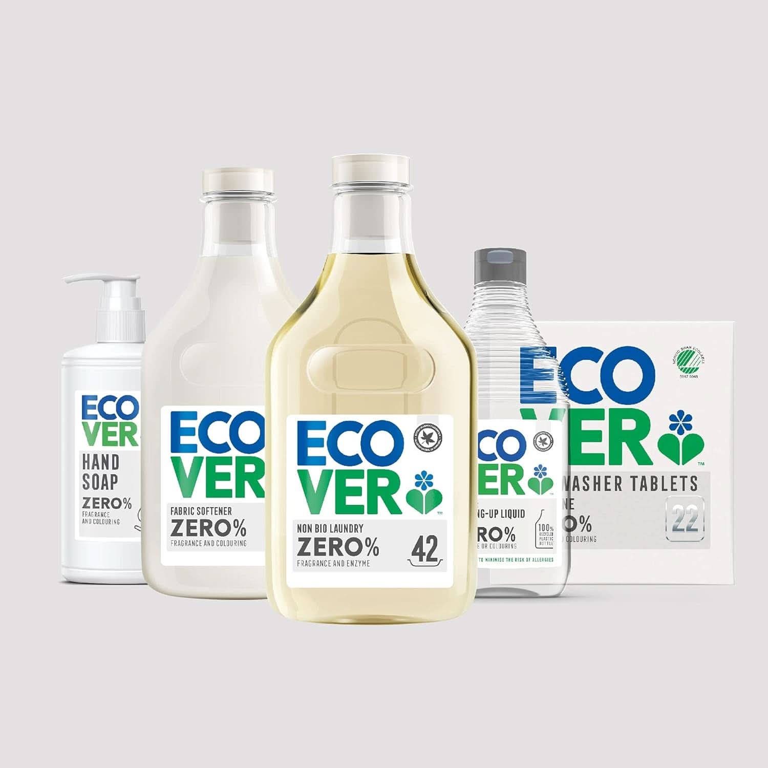 Ecover ZERO All-In-One, capsule pentru masina de spalat vase (25 Tabs/500 grame) Detergenti Bucatarie Naty Shop