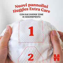 Pañales Huggies Extra Care, talla 3 (6-10 kg), 2 paquetes de 40 pañales