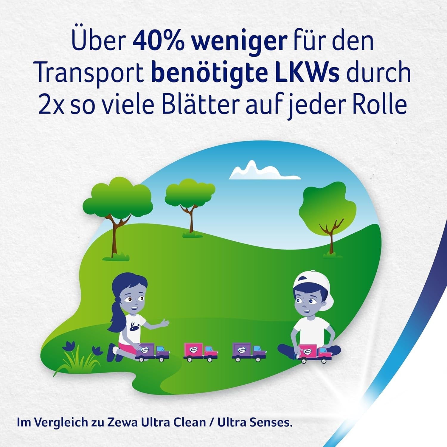 Pachet vrac de hârtie igienică Zewa Ultra Smart, 36 de role a 280 de foi, rolă gigant, 4 straturi, de culoare deschisă