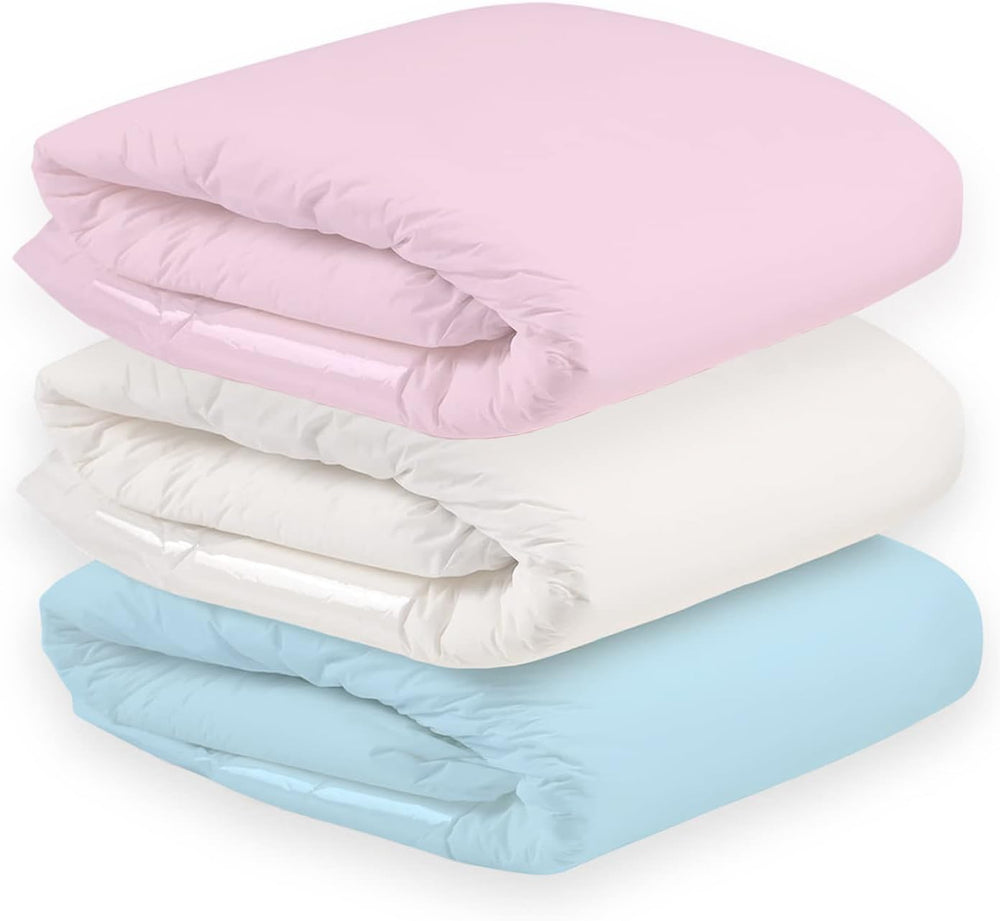 CutiePlusU Pañales para adultos, superficie seca, máxima absorbencia durante la noche, pañal desechable para incontinencia - azul, rosa, blanco, paquete de 3 (mediano 71-96 cm)