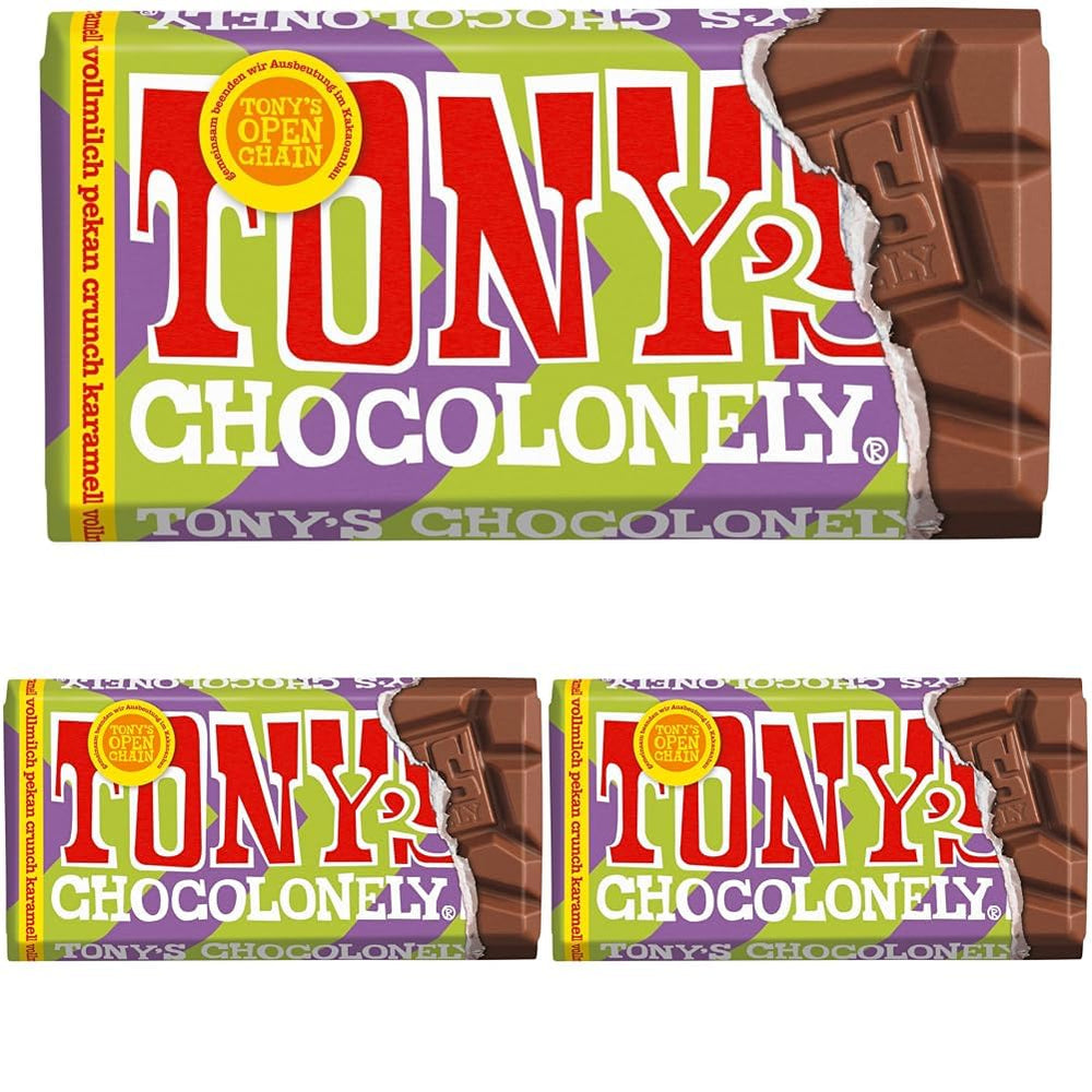 Tony's Chocolonely - Chocolate negro con almendras y sal marina 90g