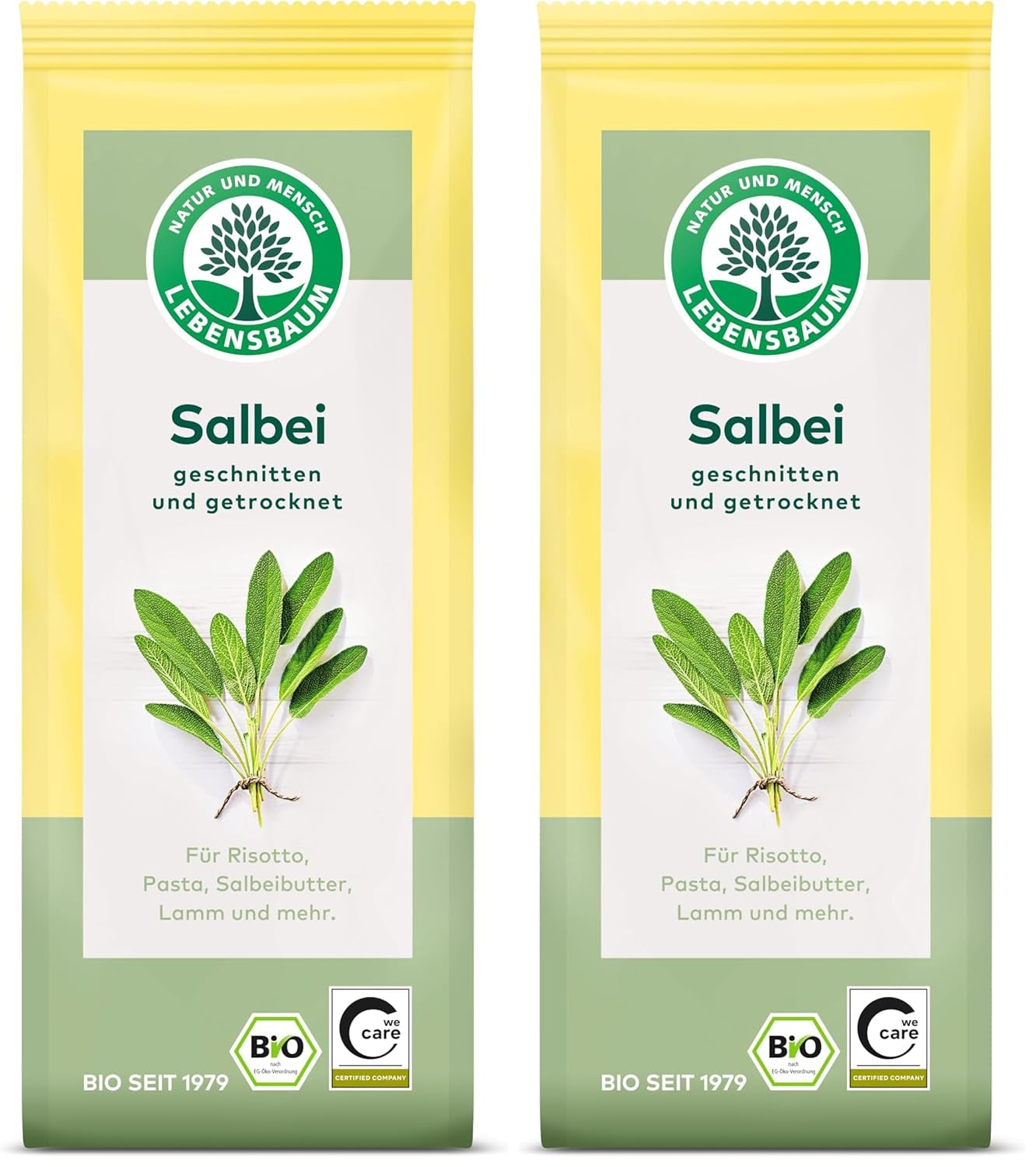 Lebensbaum Liebstöckel geschnitten, Bio-Gewürz mit würzigem Geschmack, Maggi-Kraut für Suppen, Marinaden, Fleisch- und Fisch-Gerichte, vegano, 15g