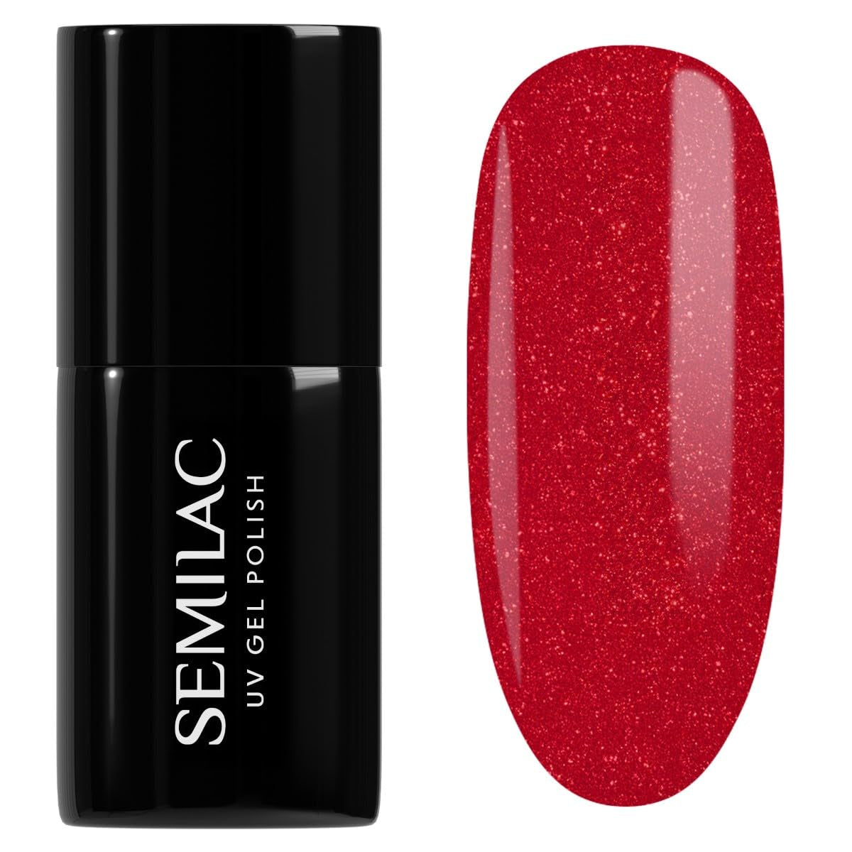 Semilac UV Nagellack Hybrid 404 Muffin de Frijoles Negros 7ml Kollektion Sabores de Otoño