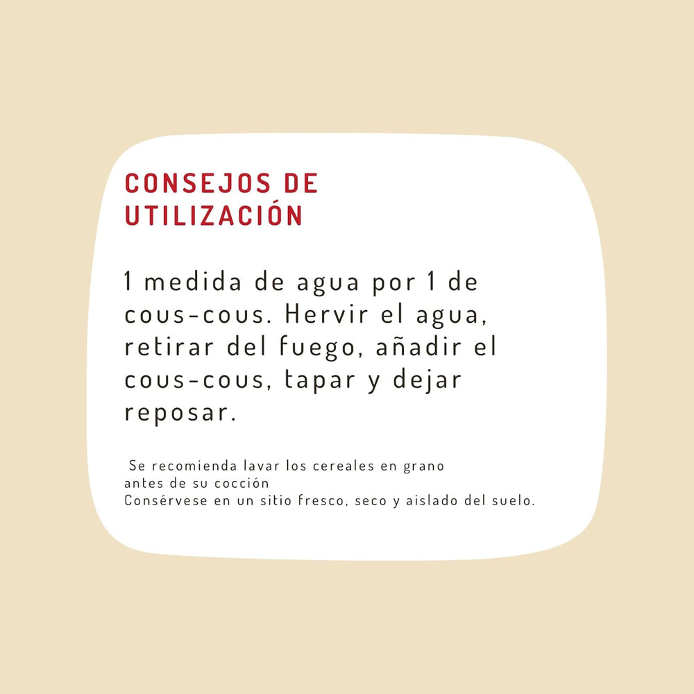 GRANERO cuscús ecológico (con abecedario), 500 g
