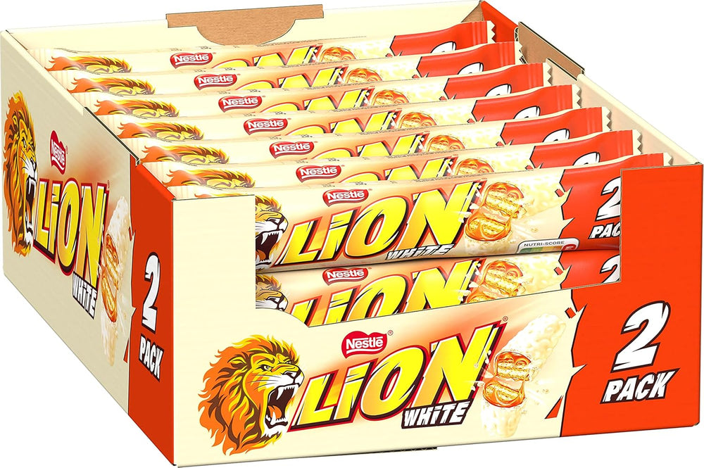 Barra de chocolate Nestlé LION con caramelo, refrigerio crujiente, chocolate crujiente y chips crujientes, relleno de caramelo, una experiencia gastronómica especial, paquete múltiple, paquete de 28 (2 x 30 g cada uno)