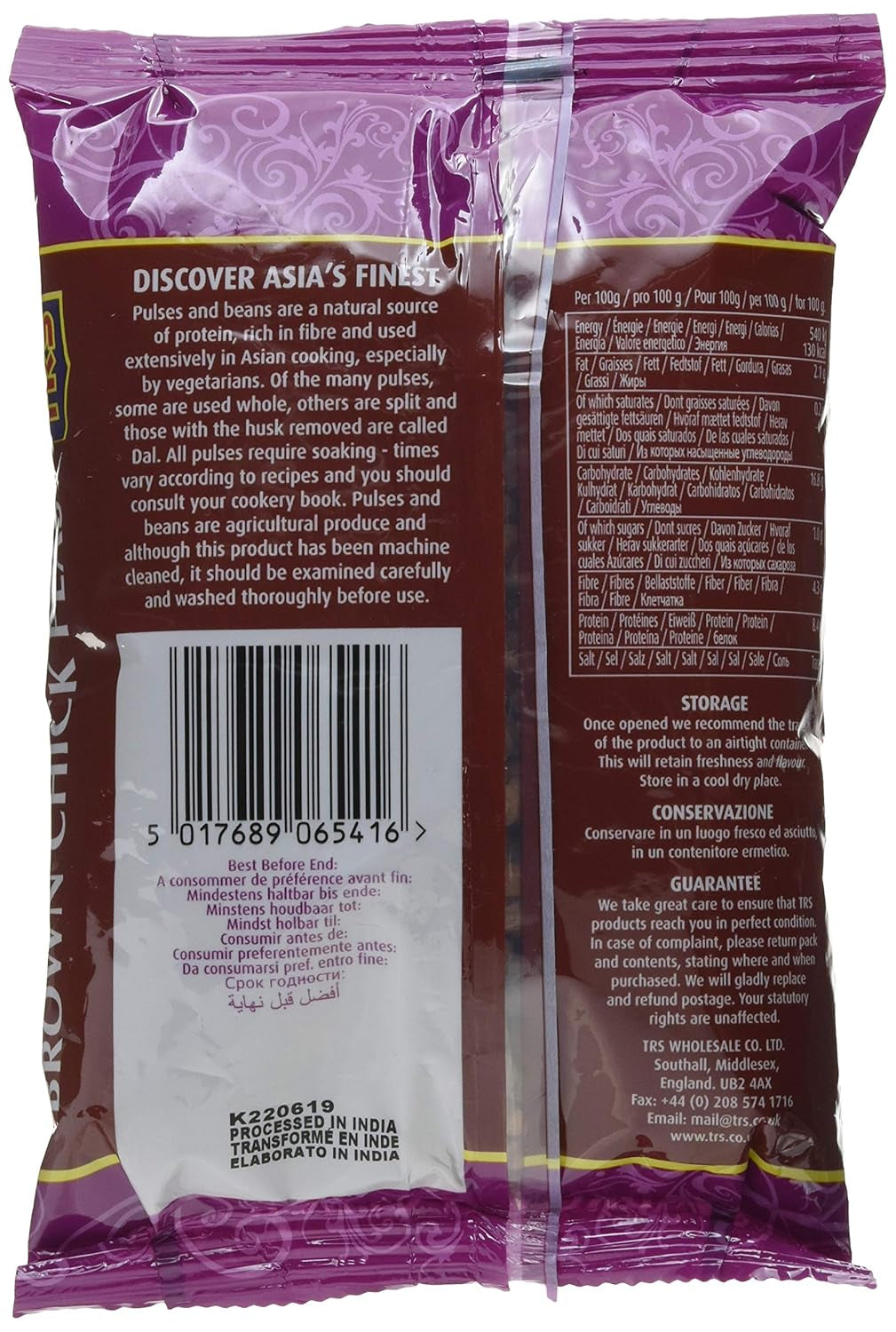 TRS - Garbanzos marrones - (1 x 500g)