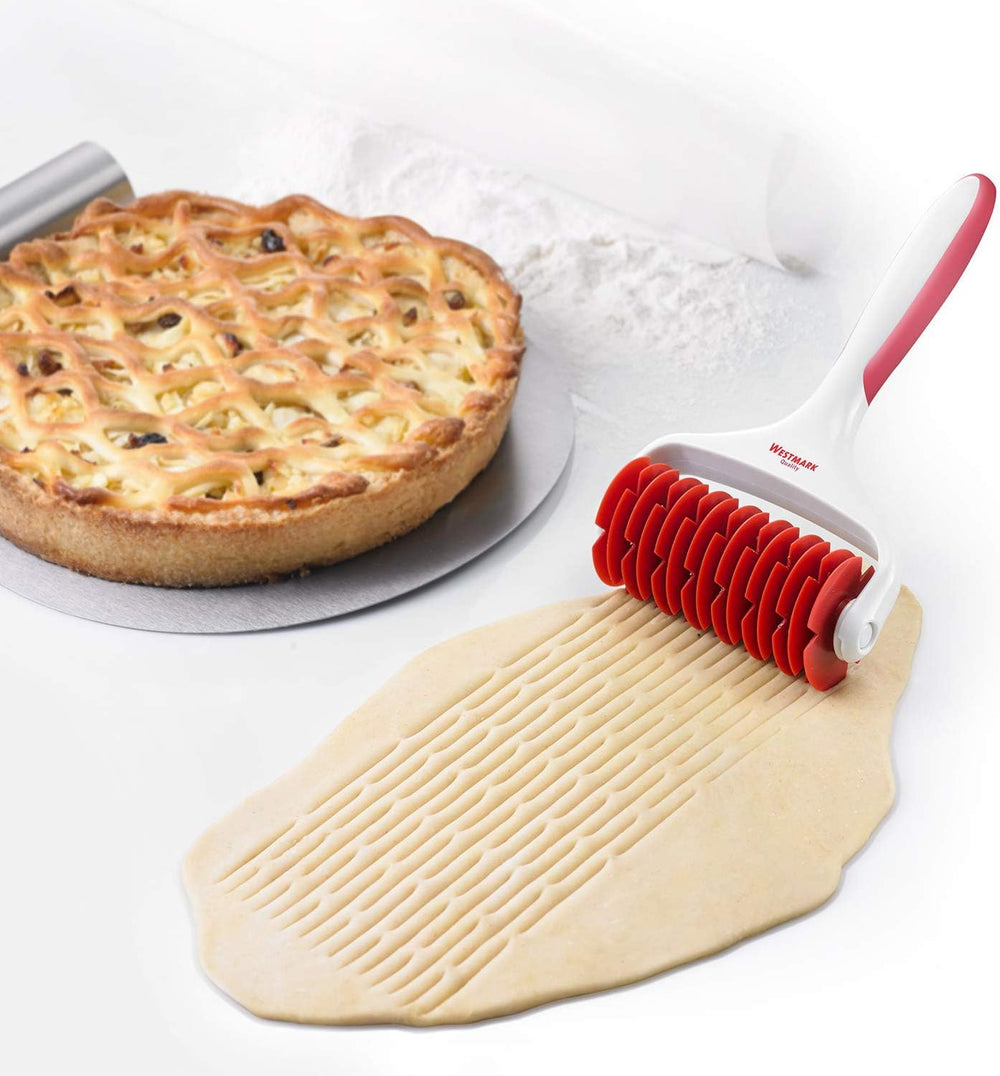 Westmark Gitterroller, Longitud: 19,5 cm, Kunststoff, Weiß/Rot, 32182270