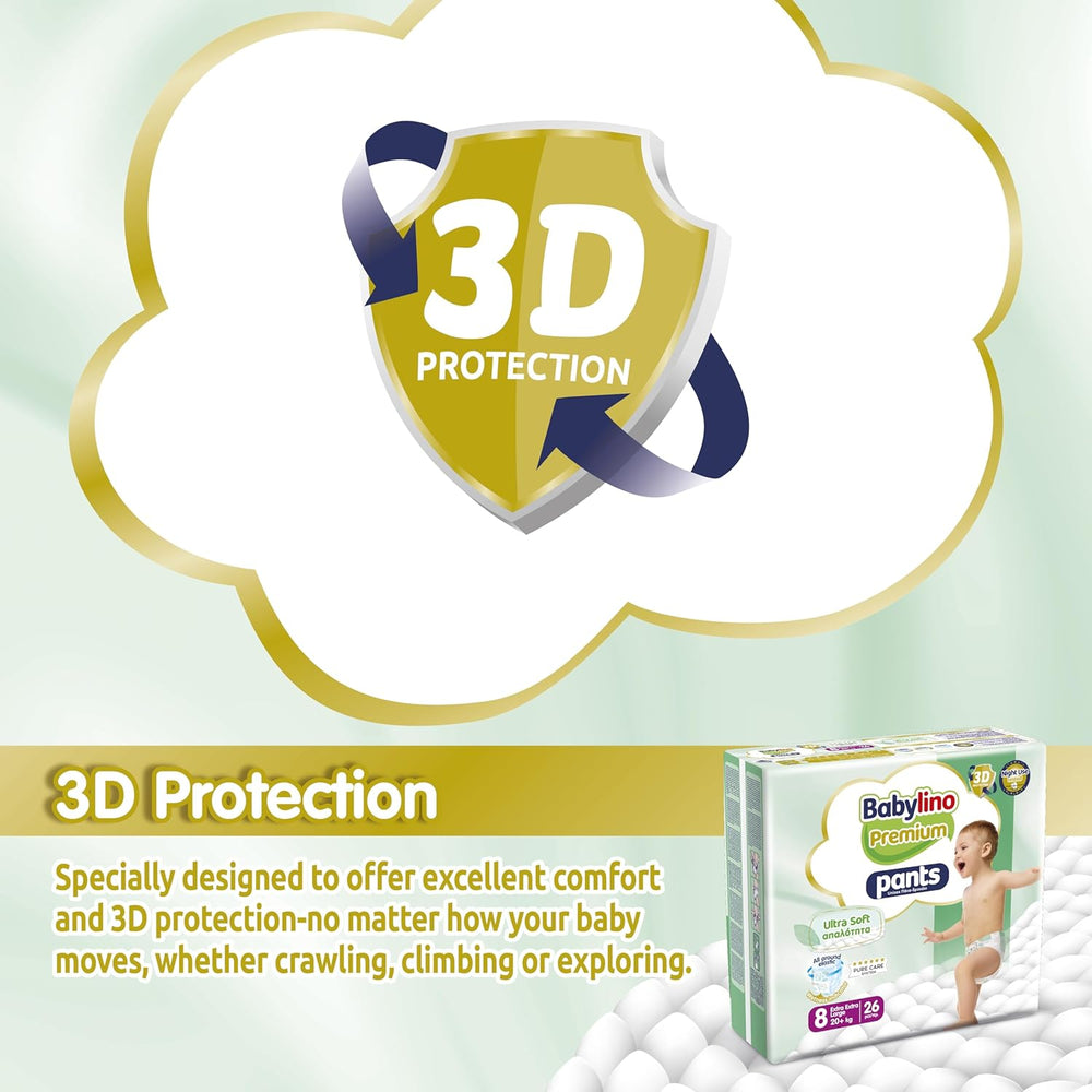 Pantalón Premium Talla 8 con filtro ultrasuave, XXL (20+ kg), 104 piezas