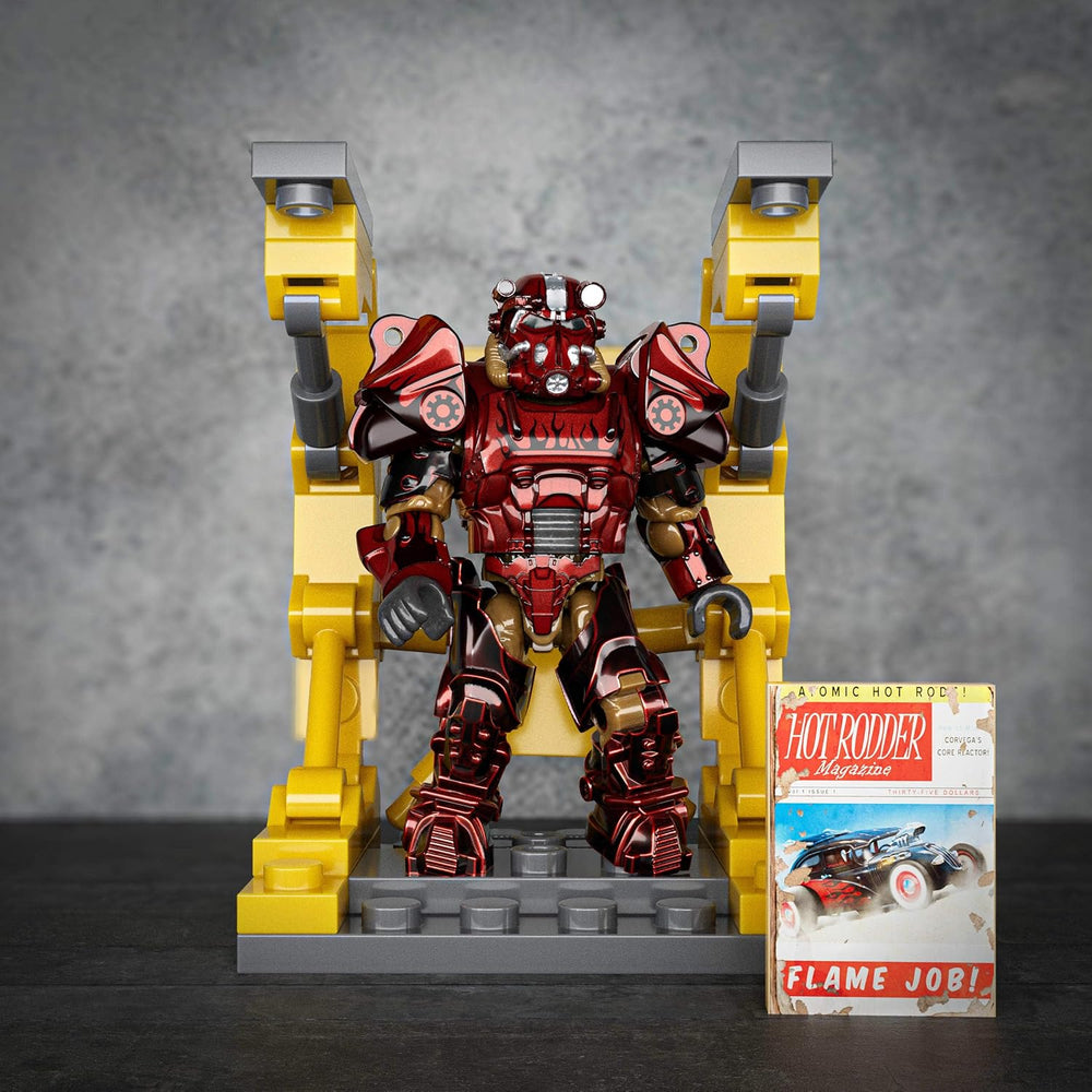 Figuras de acción de MEGA Fallout, colección T-60 Power Armor con 327 piezas, 5 figuras de acción y accesorios para sammler