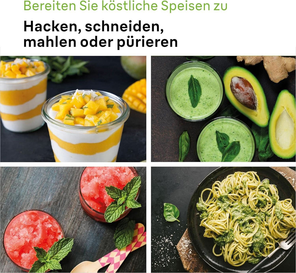 Braun Multiquick 9 MQ 9147X - Batidora 5 en 1 con batidora de pie, aufsatz, zerkleinerer, kartoffel- & gemüsestampfer & schneebesen, Stufenlose Geschwindigkeitsenstellung, 1200 W, Schwarz/Edelstahl Cocina Naty Shop