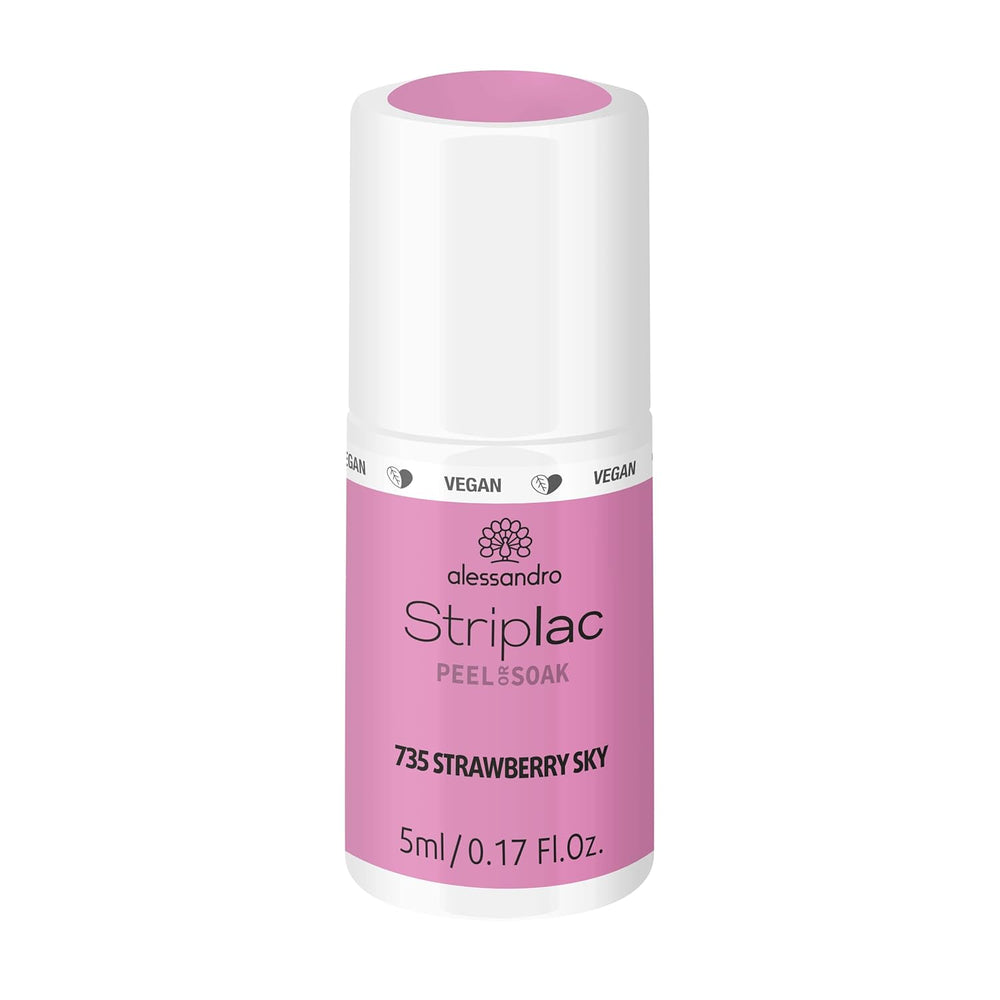 alessandro Striplac UV-Nagellack Flat White – Schonend und langanhaltend – Einfache Entfernung dank Peel-Off-Technologie – Vegan und tierversuchfrei – 8 ml