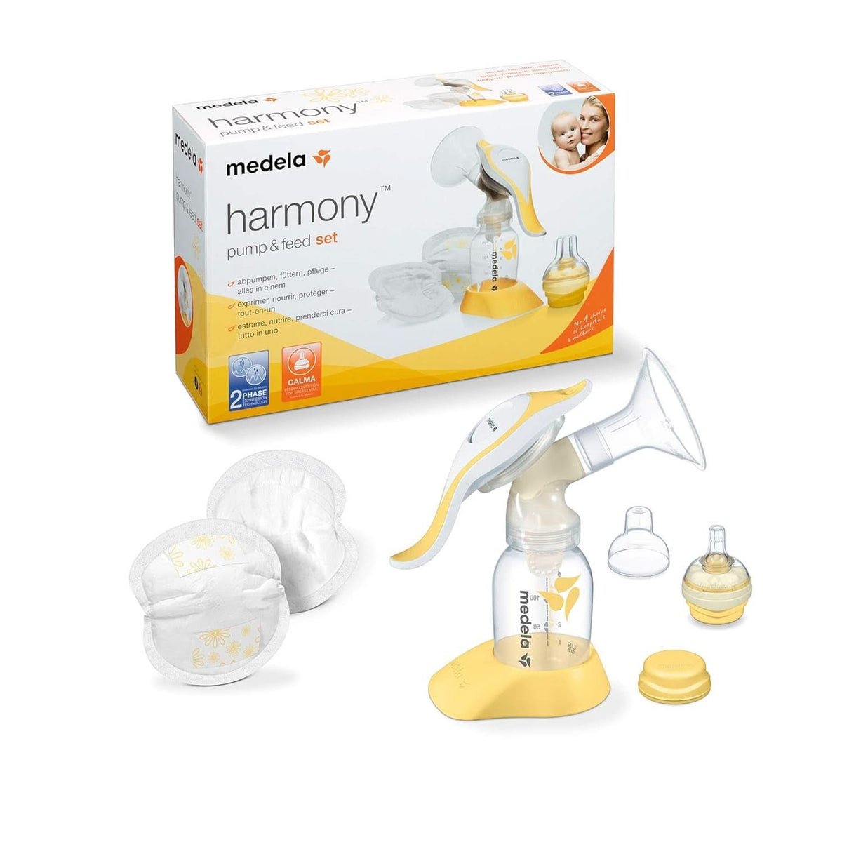 Medela Harmony Handmilchpumpe, Mit Calma-Sauger Und Stilleinlagen Accesorios Alimentación y lactancia Baby Naty Shop