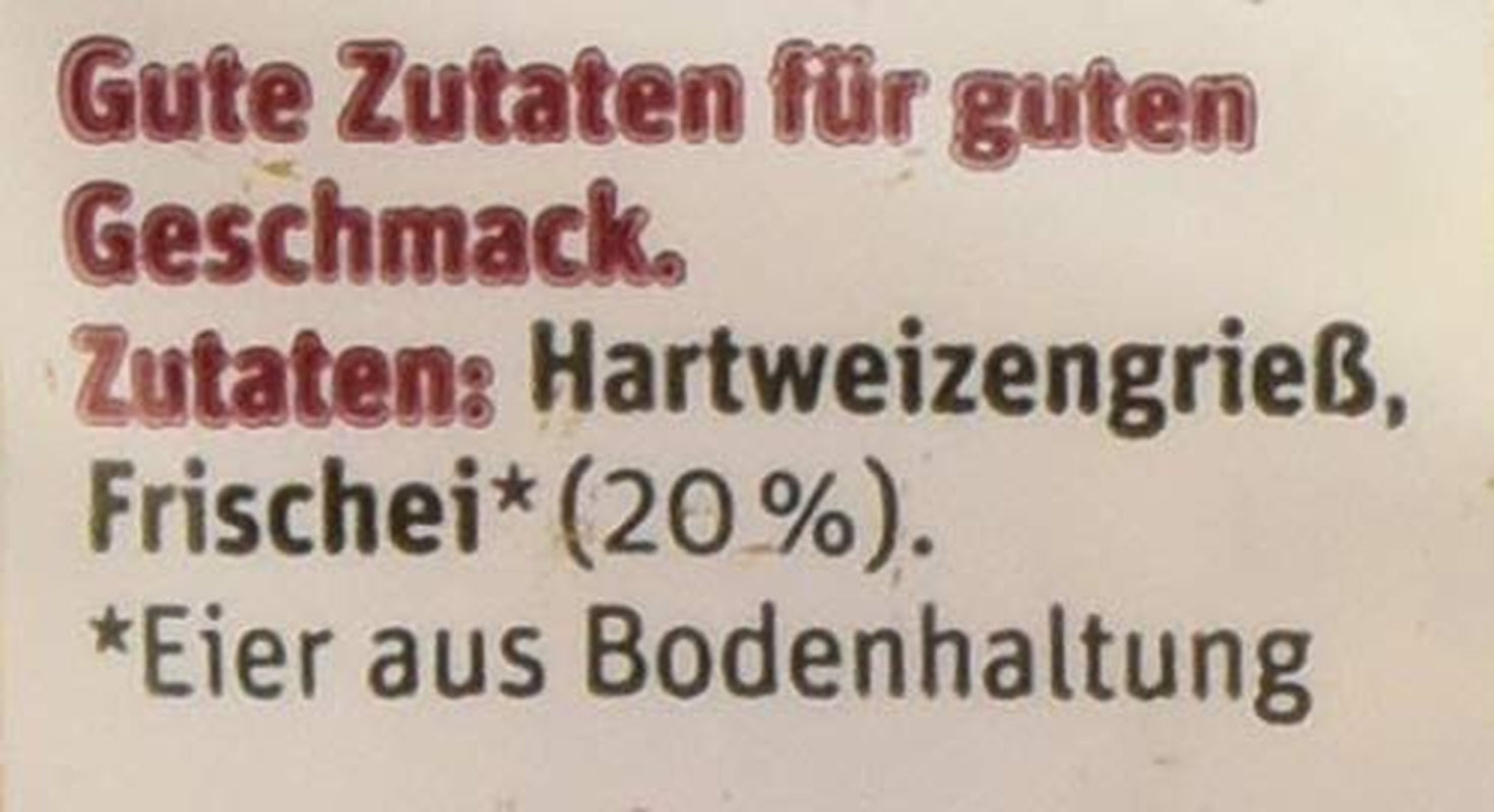 tegut... Fideos con huevo y espaguetis en forma de tenedor, 1 x 500 g