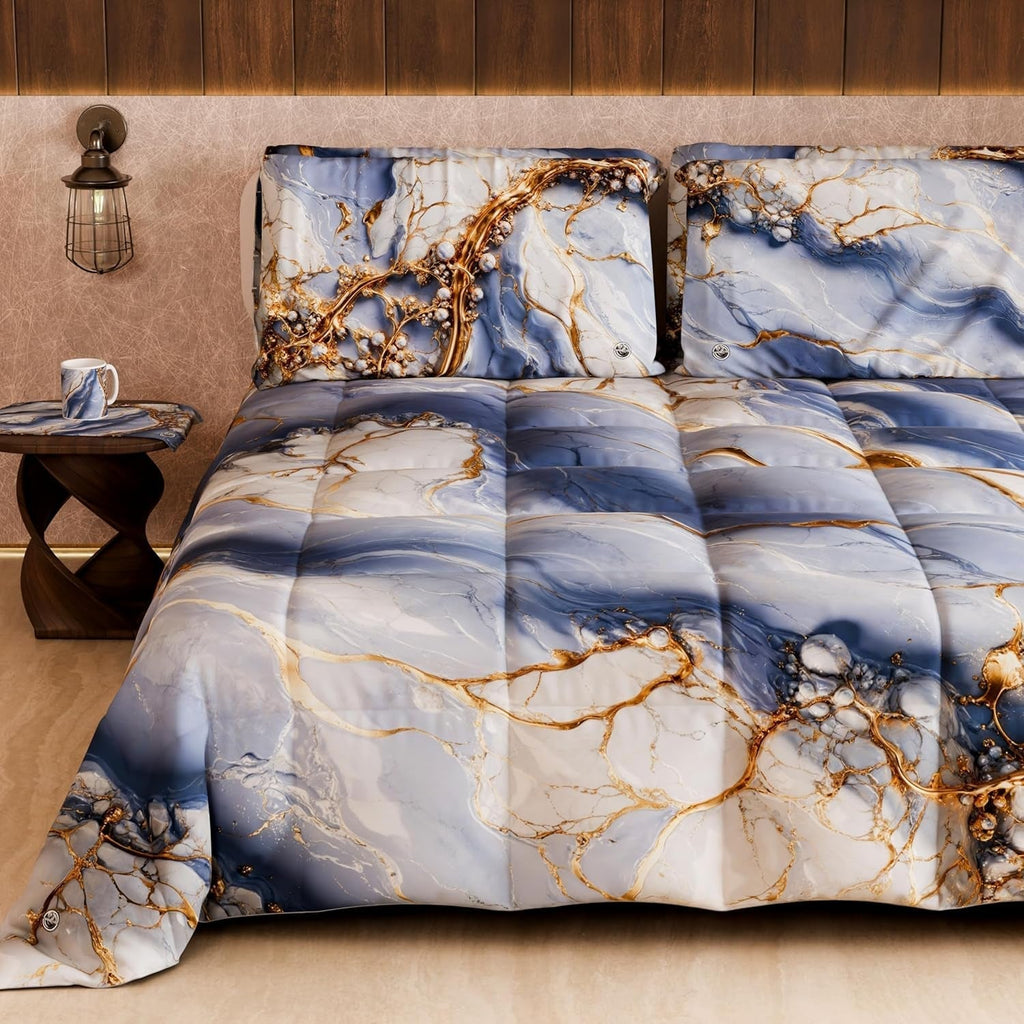 PETTI Artigiani Italiani - Plapumă de iarnă, Plapumă de iarnă, Plapumă simplă, Cu două fețe, Monocolor și imprimare digitală, 100% microfibră antialergică, Made in Italy