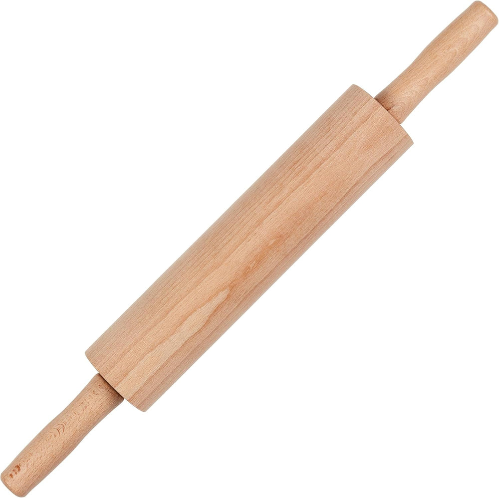 Tala Teigroller aus Buchenholz – Drehbares Nudelholz mit Griffen, glatte Oberfläche, durable & leicht zu reinigen – Perfekt für Teig, Gebäck, Brot & Pizza – FSC-zertifiziertes Holz