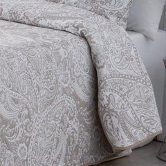 VIALMAN Sofia 30 Bouti Edredón ligero para cama de matrimonio | medida edredón 250 X 270 cm, gris Edredones y edredones Naty Shop