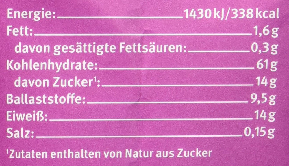 Muesli con sabor a bayas de espelta Hof, sin azúcar, 425 g