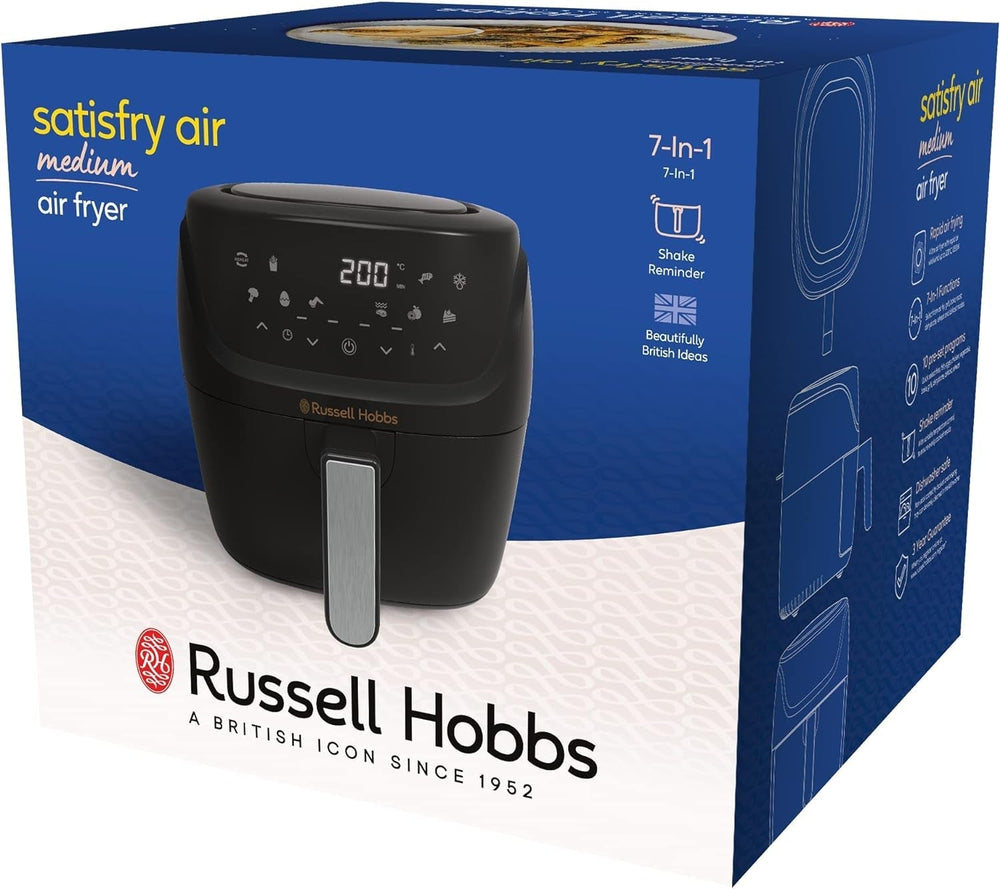 Russell Hobbs Air Fryer L 4L Rapid Airfryer, 7 funciones de cocción, 10 programas Electrodomésticos Naty Shop