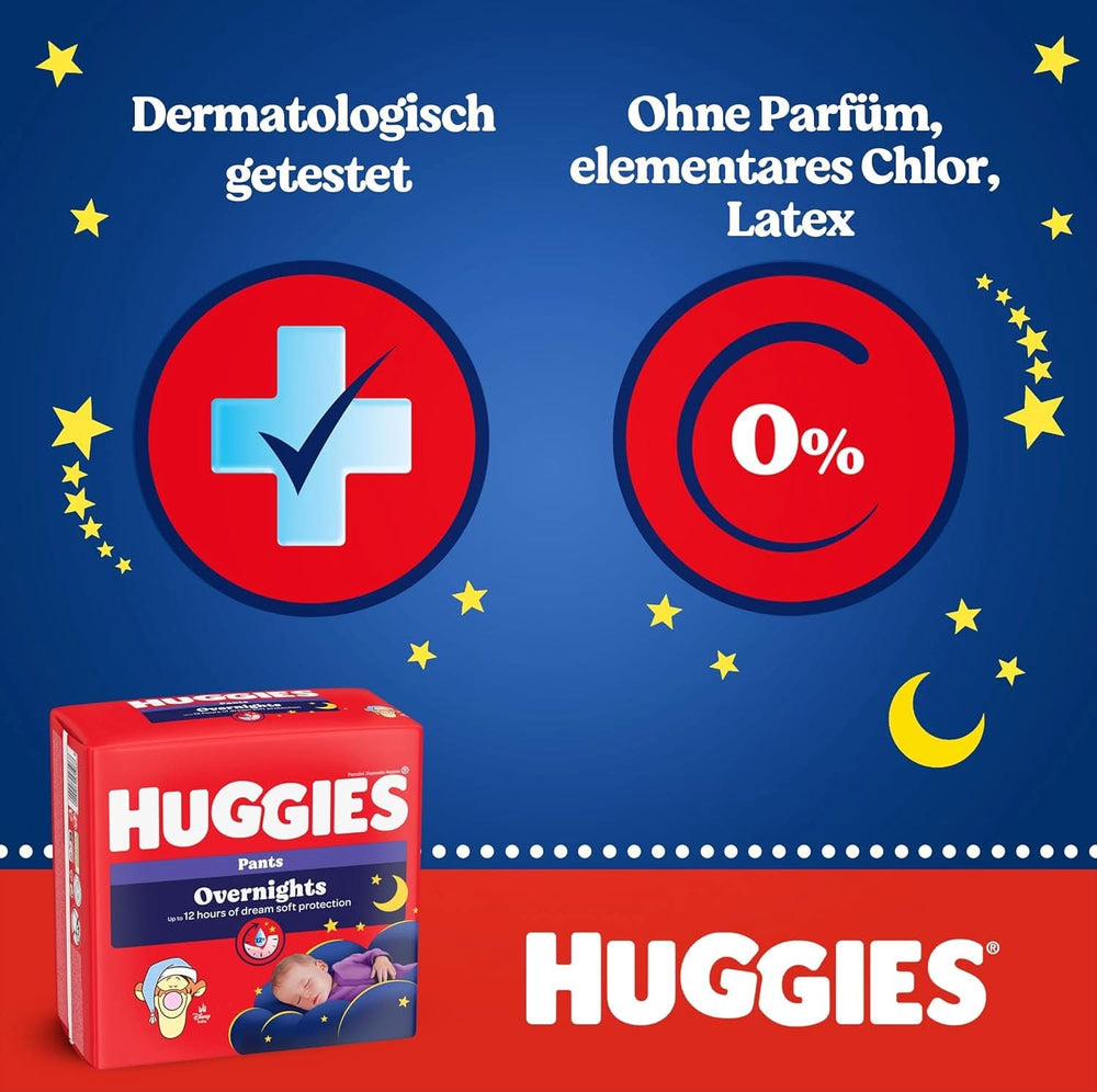 Huggies Night Pants Talla 6 (15-25 kg), Caja De Pañales Mensual, 88 Piezas Mother and Baby Naty Shop