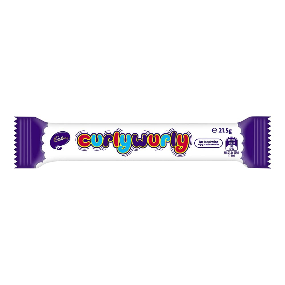 Barra de chocolate Curly Wurly, 28 g (paquete de 20) por