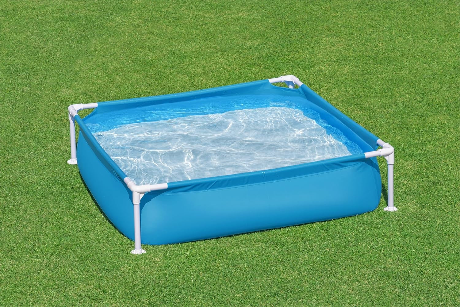 Piscina Bestway My First Frame 122 x 122 x 30,5 cm, azul, rectangular