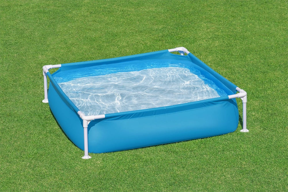 Piscina Bestway My First Frame 122 x 122 x 30,5 cm, azul, rectangular