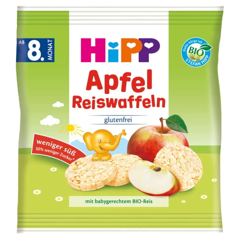 Productos de snack orgánicos Barras de mijo Hipp, paquete de 7 (7 x 30 g) Mother and Child Naty Shop 7 x 30 gramos Manzanas