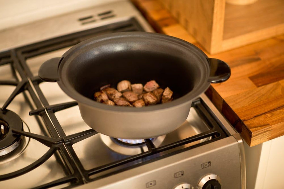 Russell Hobbs Olla de Cocción Lenta, 3,5 Litros Antiadherente, Acero Inoxidable, 3 Ajustes de Temperatura y Función Mantener Caliente, Olla de Cocción Lenta 160W Naty Shop