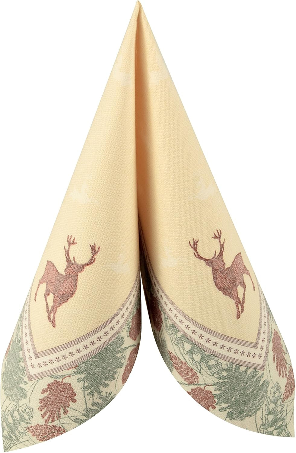 Papstar, 50 de șervețele "Colecția ROYAL" 1/4 pliere 40 Cm X 40 Cm "Cerbul Majestic", #85654