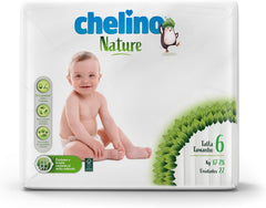 Pañal para bebé Nature, talla 6 (17-28 kg), 162 pañales