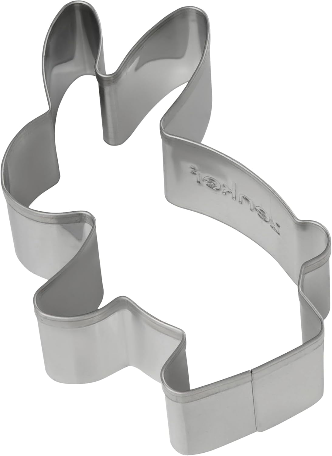 Set de 5 forme de biscuiți cu iepuraș de Paște, forme de biscuiți, forme de biscuiți și fondant, forme de biscuiți din oțel inoxidabil de înaltă calitate, ajutor de bucătărie, culoare: argintiu