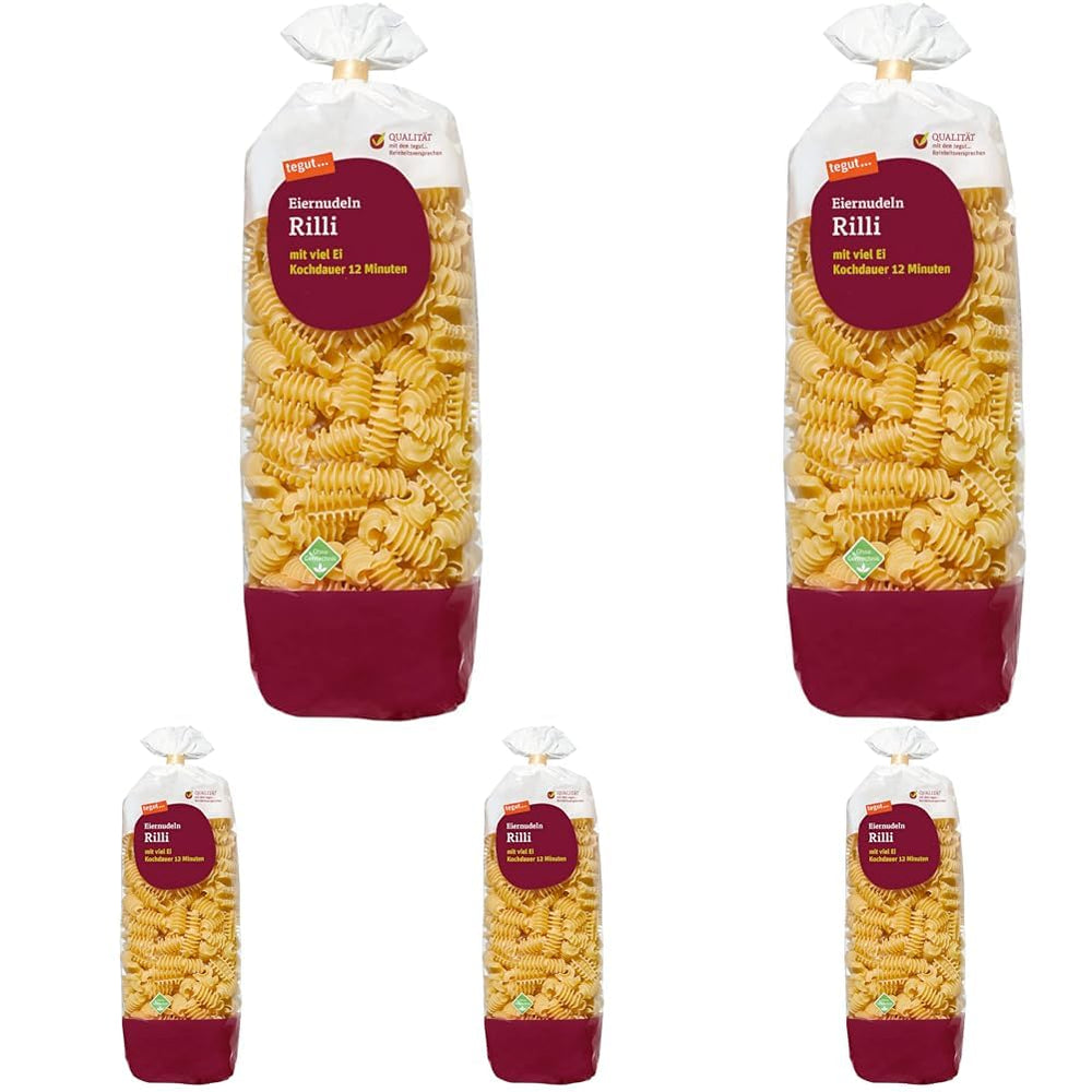 tegut... Fideos con huevo Rilli, 1 x 500 g