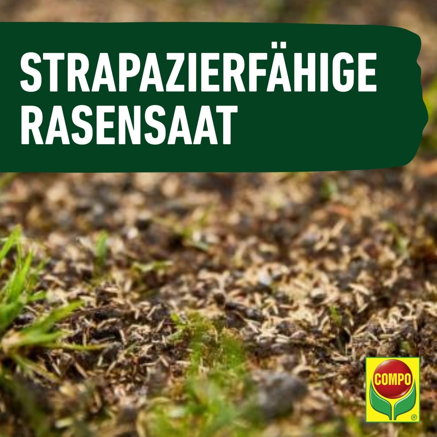 Compo Rasensaat Spiel Und Sport, Universelle Rasenmischung, 4 Kg, 200 M²