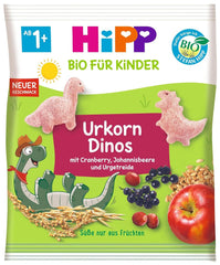 Hipp Organic para niños Snacks Dinosaurios de Grano Antiguo, paquete de 9 (9 x 30 gramos) Madre e Hijo Naty Shop