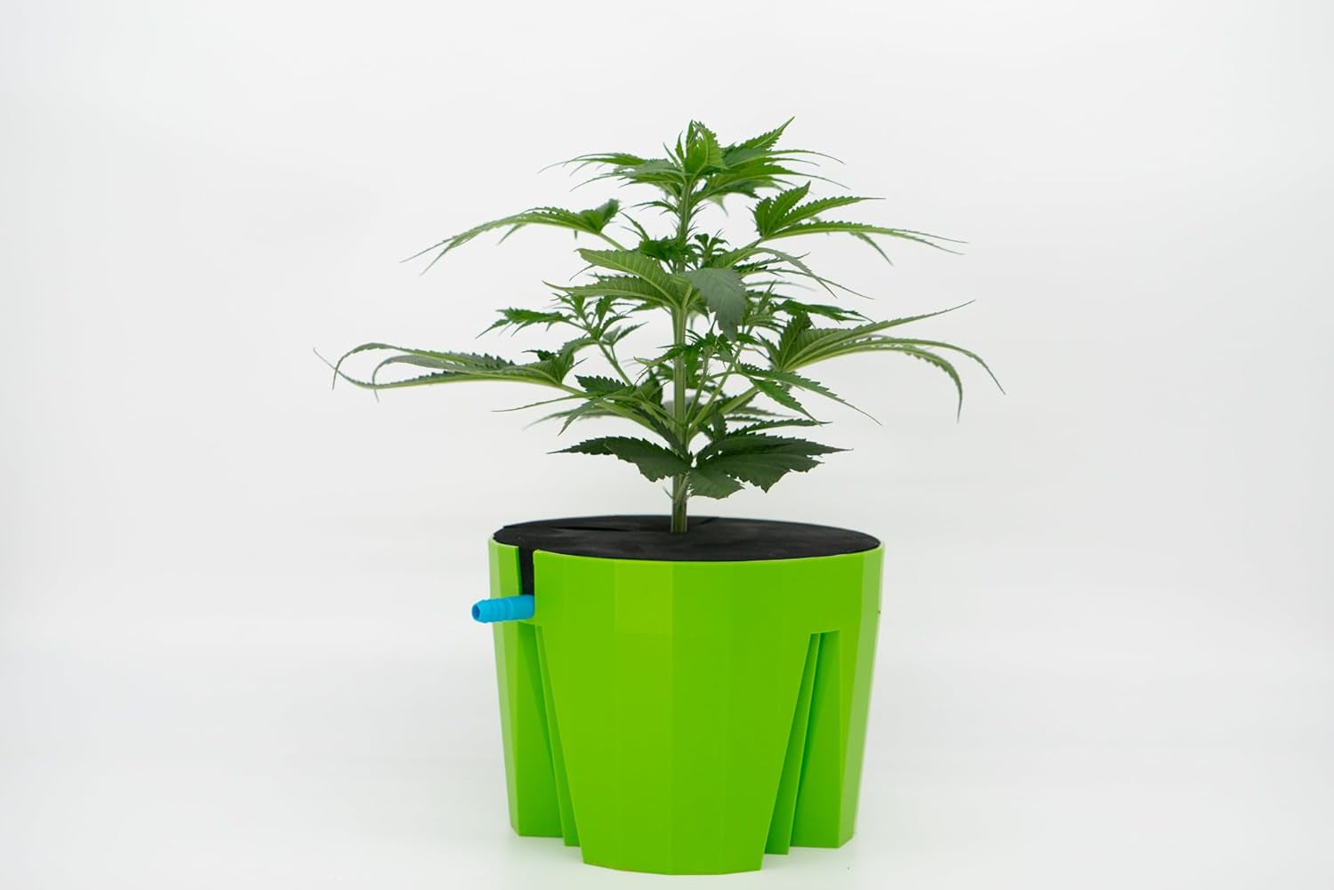 Hydro Farmer, juego de macetas de 19 piezas Ø 18 cm (verde), sistema de cultivo que incluye 4 macetas, 4 anillos de riego, 4 tapas, juego de adaptadores y manguera de 2 m, hidroponía, aeroponia