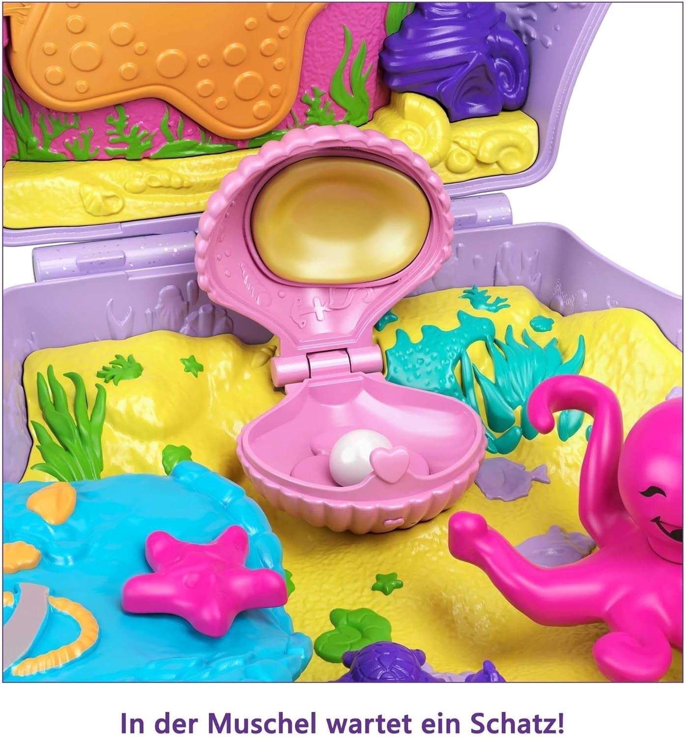 Polly Pocket Ataúd Wrap Around Shell Bag Bajo el Agua 2 Muñecas 1 Submarino Juguete Polly Pocket Sirena Juguete 4 años GNH11 Naty Shop Muñecas