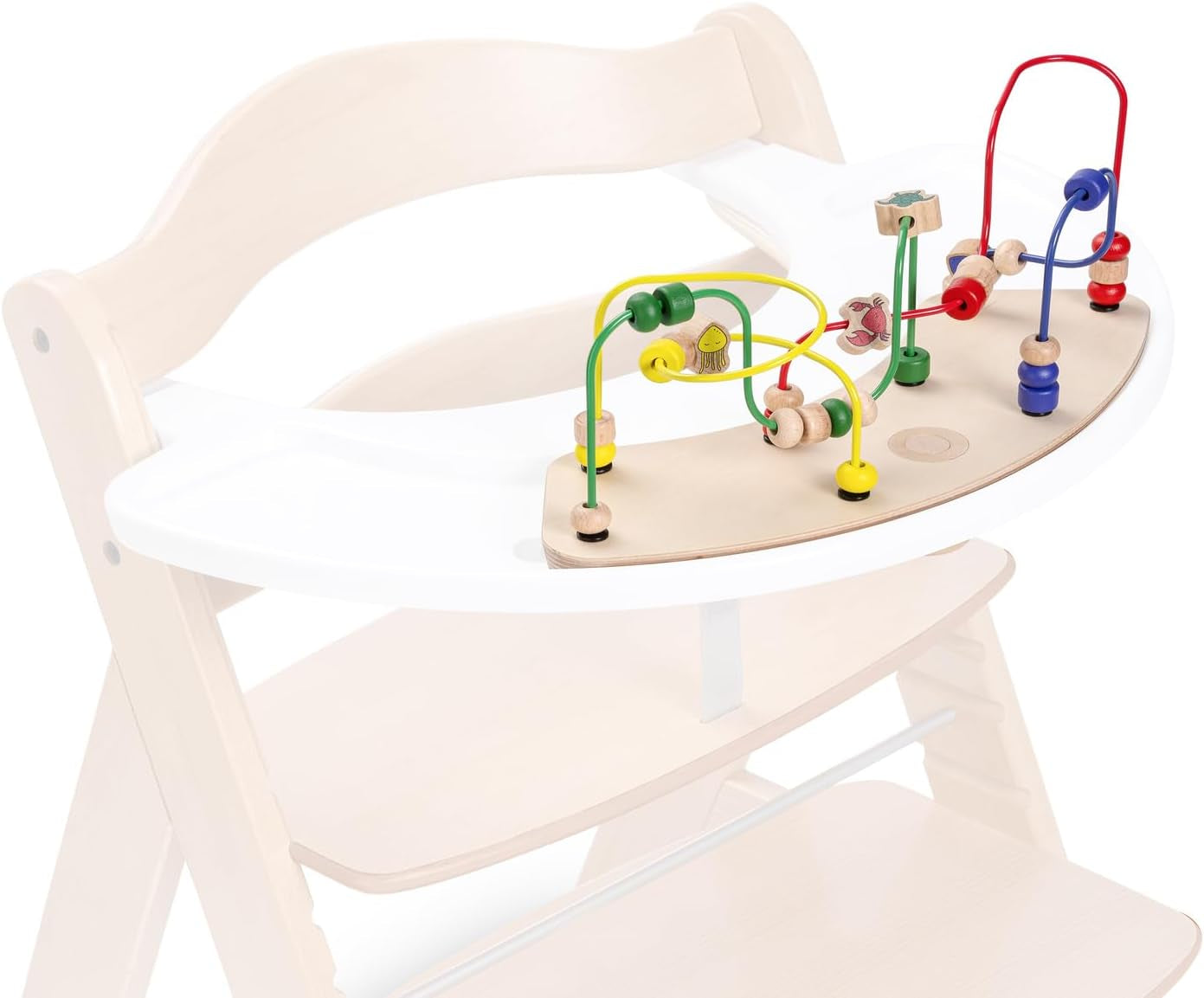 hauck Play Music, Zebra - Xilofon joc muzical de la 12 luni Compatibil cu placa de joc Play Tray pentru Alpha+, Beta+ și Arketa scaun înalt din lemn, jucărie din lemn pentru copii Promovează coordonarea ochi-mână Jucarii Bebe Naty Shop Joc în mișcare, Animale de apă Atașament pentru o singură piesă