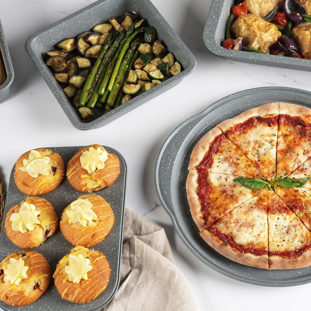 Salter, tavi de copt, diverse forme si marimi, gri Matrite si tavi pentru copt Naty Shop