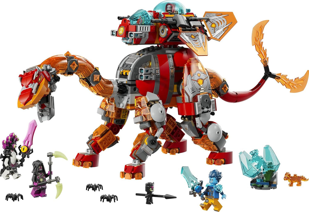 LEGO DREAMZzz 2en1 Dino-Düsenflieger - Dinosaurier Spielzeug verwandelbar in Stegosaurus - inkl. 4 Minifiguras y 2 Criaturas del Tesoro coleccionables - Regalo para niños a partir de 9 años - 71514