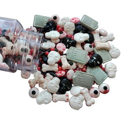 Adornos comestibles, caramelos y confites, para Halloween, 100 gramos Sprinkles Naty Shop Lápida de Halloween
