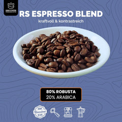 KING'S COFFEE - AMESTEC RS ESPRESSO - 1 kg boabe de cafea tari și aromate - cafea cu aciditate scăzută - cafea boabe întregi - prăjire în loturi mici din Italia - boabe de espresso pentru aparate complet automate și aparate cu portafiltru