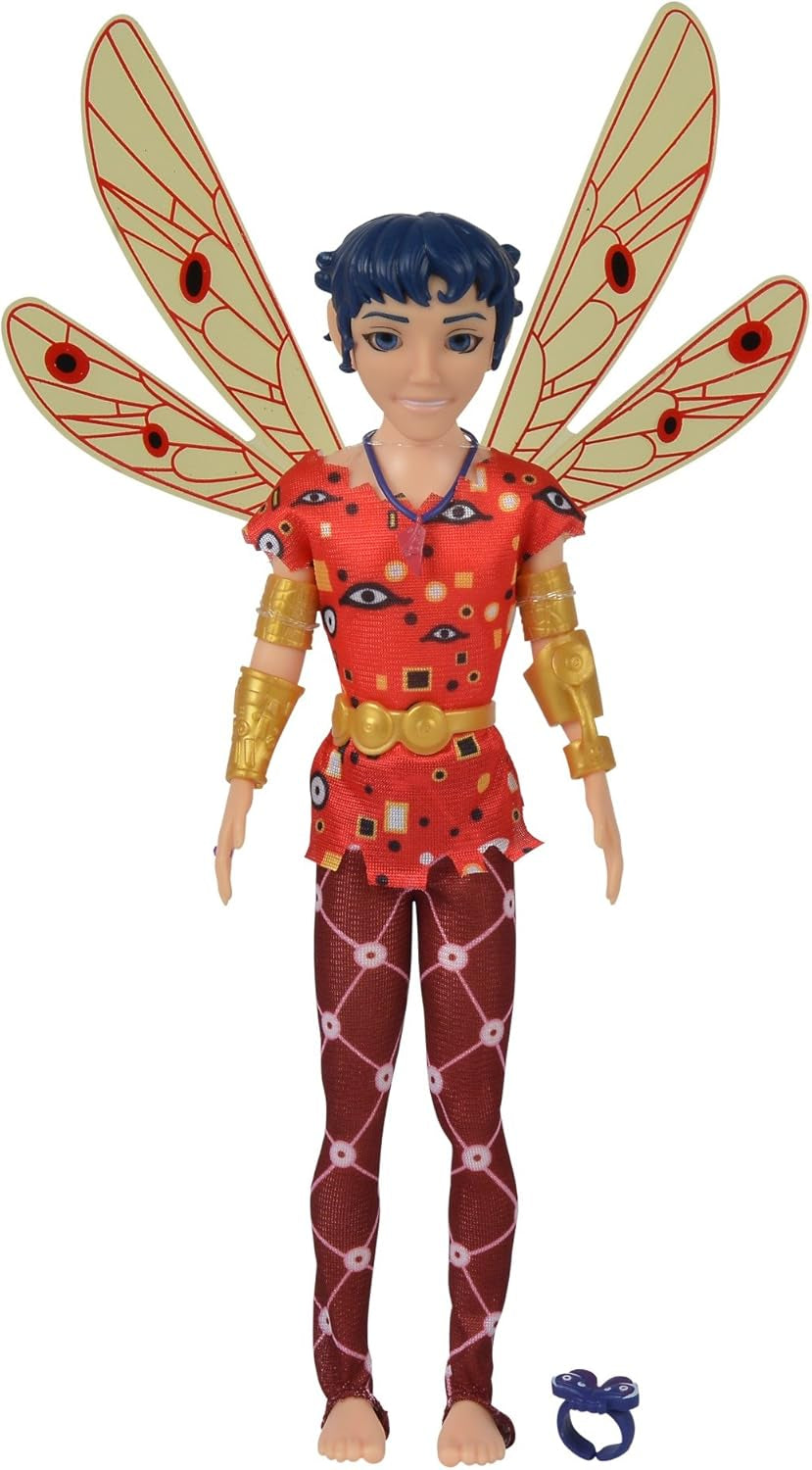 Simba 109480091 - Mia an Me Dressing Doll Mo, Elf cu aripi și picioare mobile, accesorii 6X și inel de prietenie, 24.5Cm, de la 3 ani [Exclusiv pe Amazon] Papusi Naty Shop