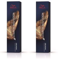 Wella Professionals Wella Koleston Perfect ME KP Pure Naturals 5/00 Light Brown Natural Intense, pachet de 2 Vopsea pentru par Naty Shop Maro, alb 60 ml (pachet de 2)